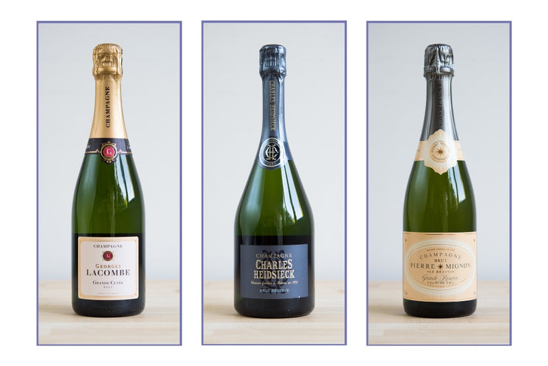 Champagne Charlies – mixed case of 3 wines
