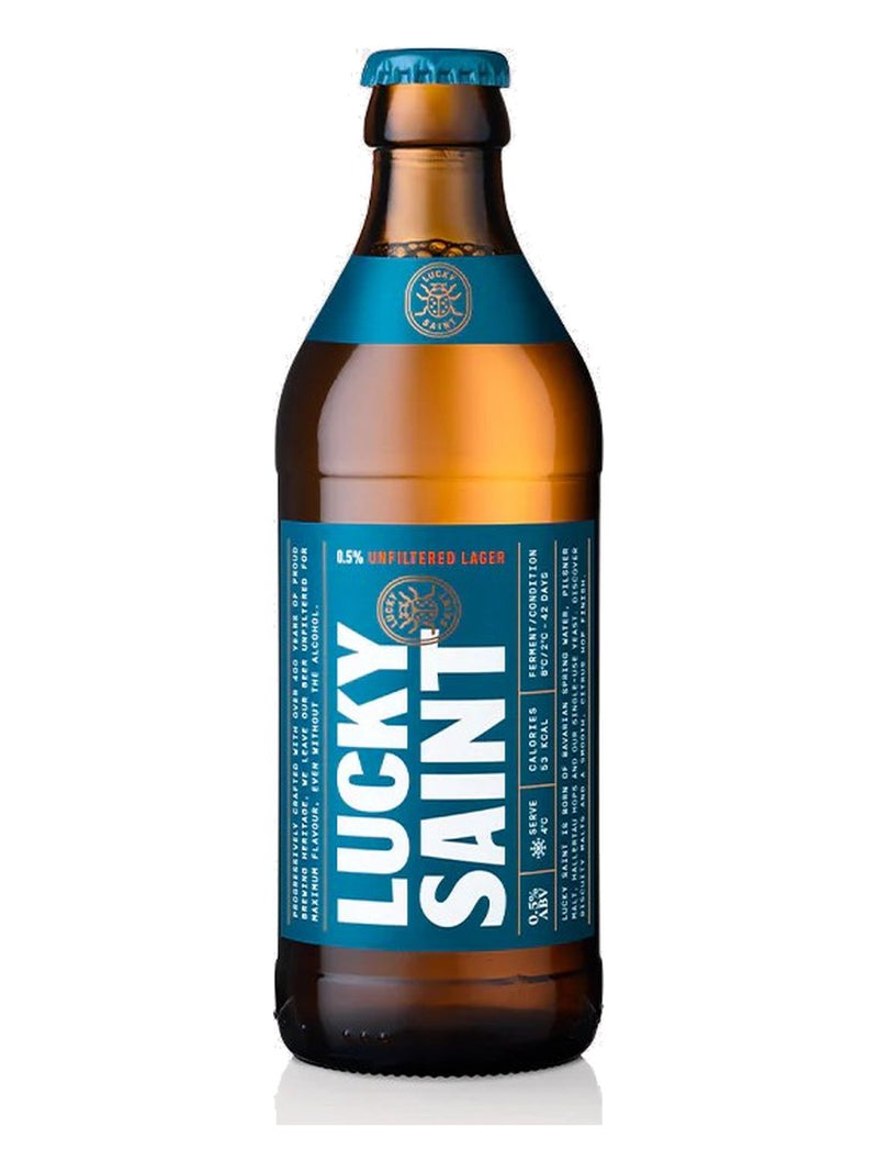 Lucky Saint 0.5% Unfiltered Non Alcoholic Lager 330ml bottle