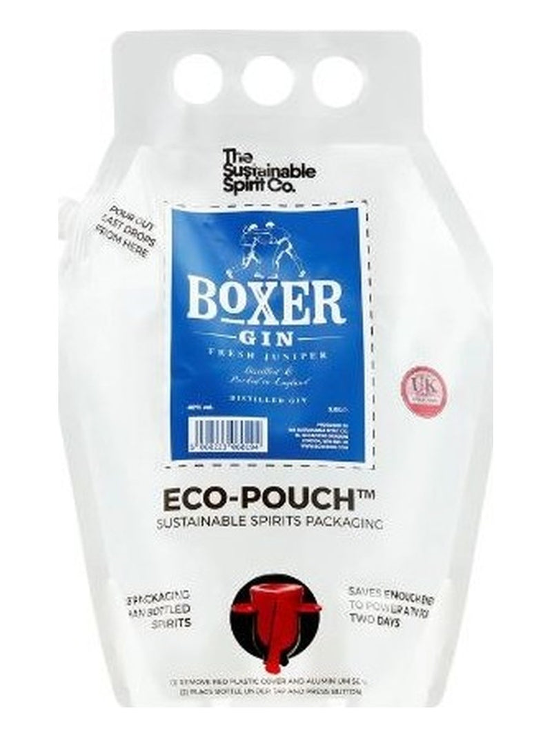 The Sustainable Spirit Co Boxer Gin Eco Pouch 2.8l (4 x 70cl)