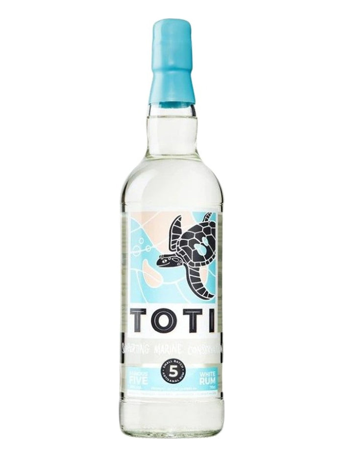 The Sustainable Spirit Co Toti Famous Five White Rum Bottle